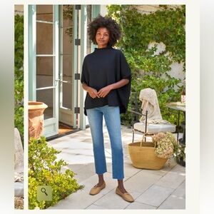 Frank & Eileen Audrey Funnel Neck Capelet Top